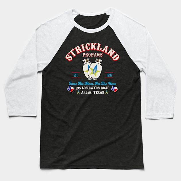 Strickland Propane Baseball T-Shirt by Alema Art